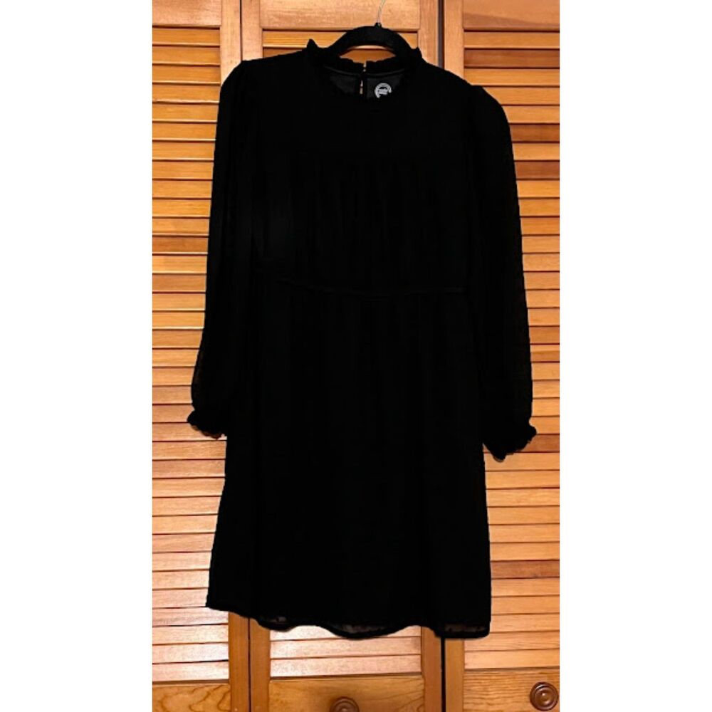 Wonder Nation Girls XL (14-16) Long Sleeve Black Dress